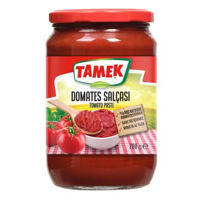 Tamek Domates Salçası 700 G Cam - Tamek