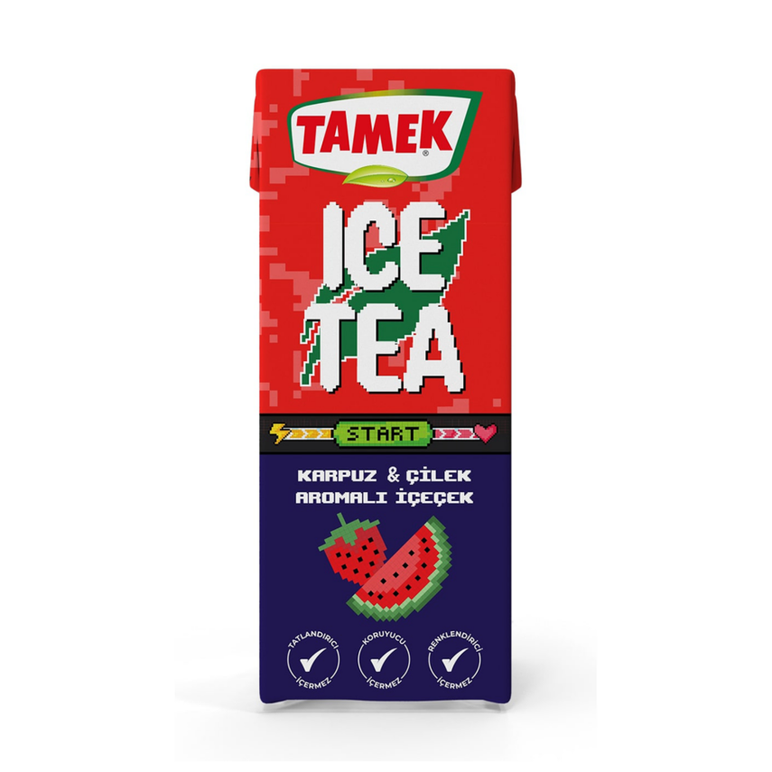 Tamek Ice Tea Karpuz - Çilek 200 Ml - 1