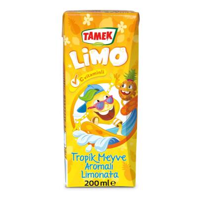 Tamek Limo Tropik Meyveli Limonata 200 Ml - Tamek
