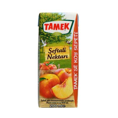 Tamek Şeftali Nektarı 200 Ml - Tamek