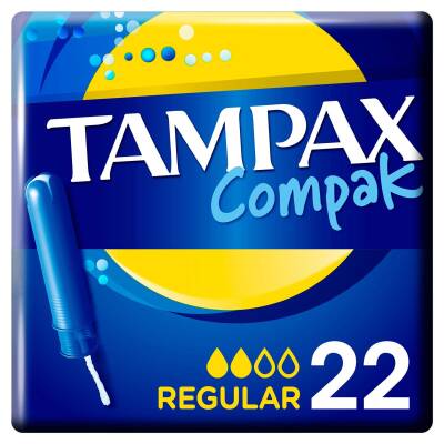 Tampax Compak Regular Aplikatörlü Tampon 22'li - Tampax