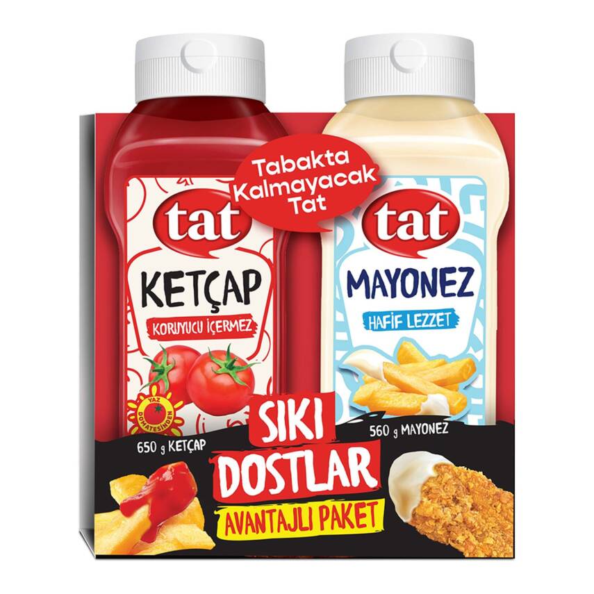 Tat Sıkı Dostlar 1210 G (Ketçap 650 G-Mayonez 560 G) - 1
