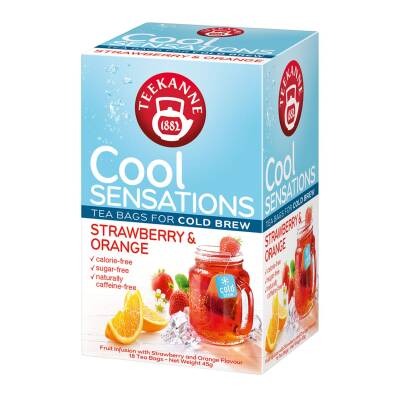 Teekanne Cool Sensations Strawberry - Orange 18'li 45 G - Teekanne