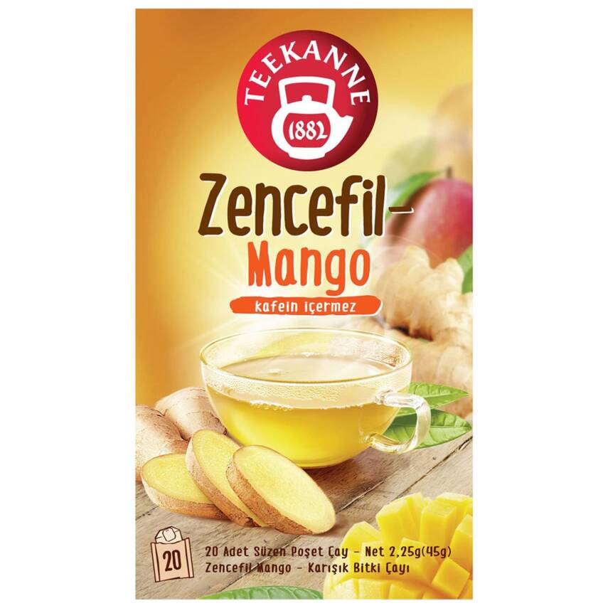 Teekanne Zencefil Mango Karışık Bitki Çayı 20'li 45 G - 1
