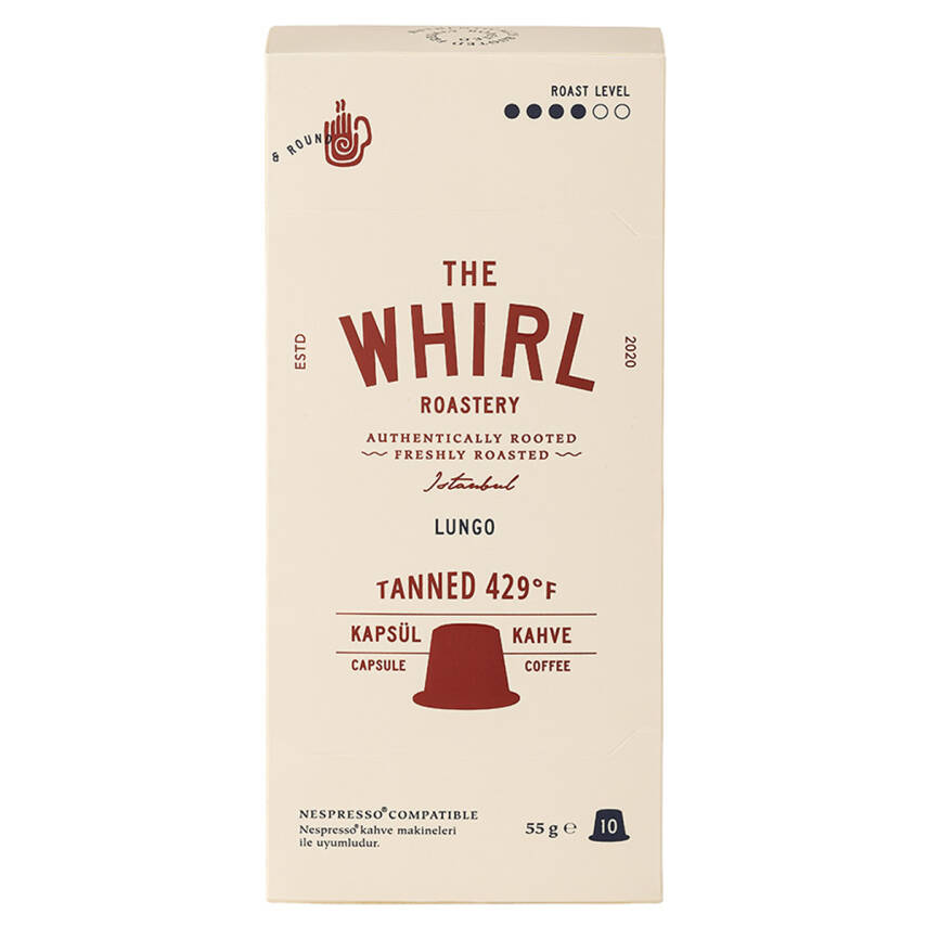 The Whirl Lungo Medium Kapsül Kahve 10'lu 55 G - 1