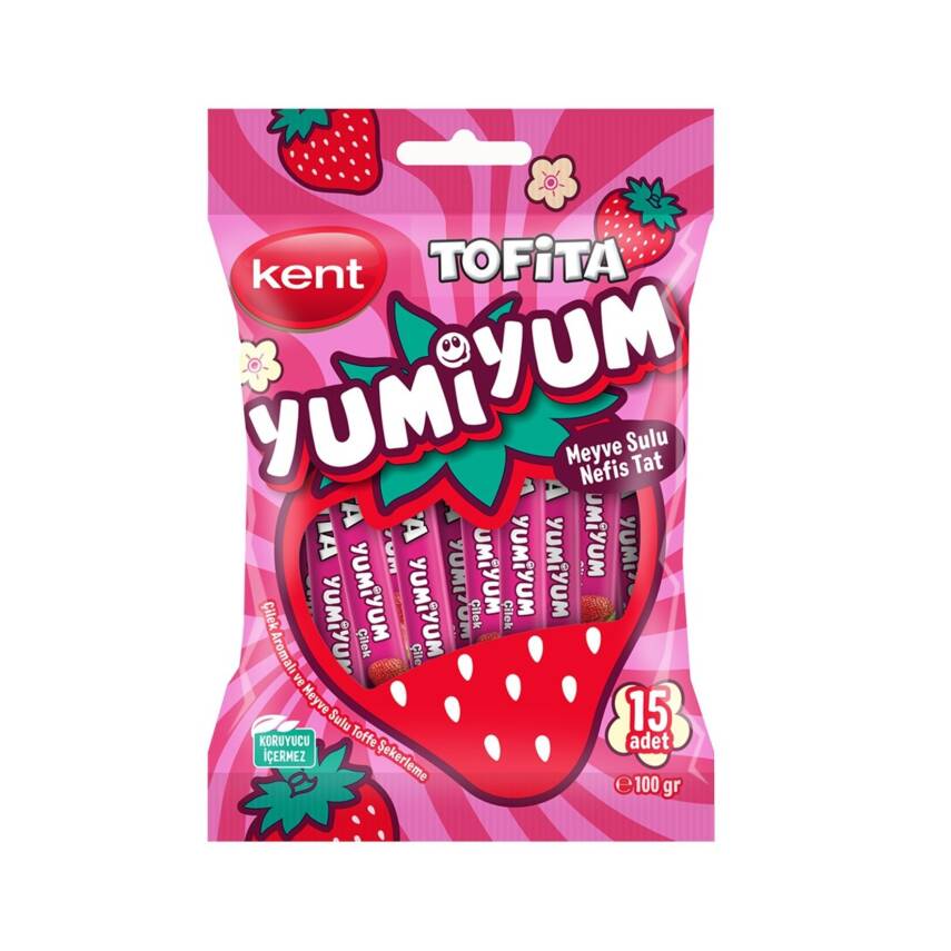 Tofita Yumiyum Strawberry Bag 15x6.7g - 1