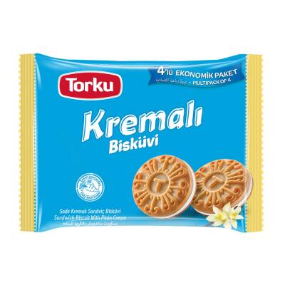 Torku Sade Kremalı Bisküvi 4'lü Ekonomik Paket 244 G - Torku