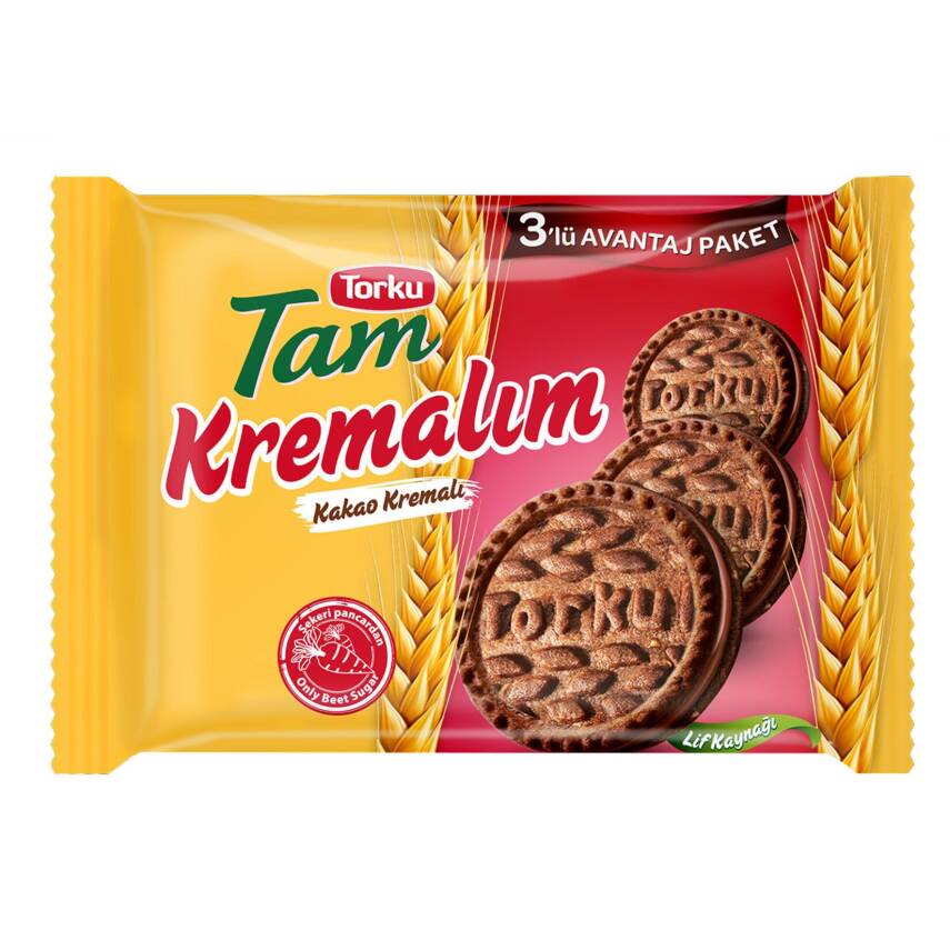 Torku Tam Kremalım Kakao Kremalı Bisküvi 249 G - 1