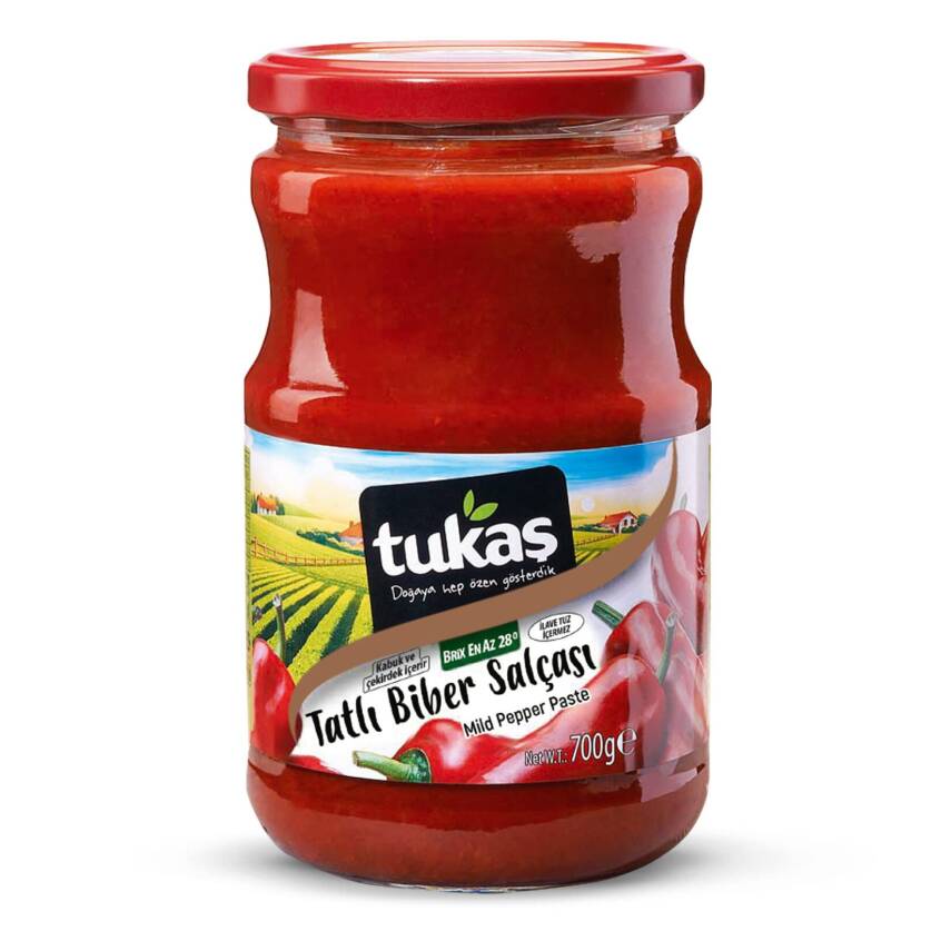 Tukaş Biber Salçası 700 G Cam - 1