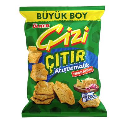 Ülker Çizi Çıtır Atıştırmalık Peynir & Soğan Çerez 80 G - Ülker