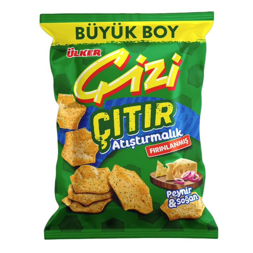 Ülker Çizi Çıtır Atıştırmalık Peynir & Soğan Çerez 80 G - 1