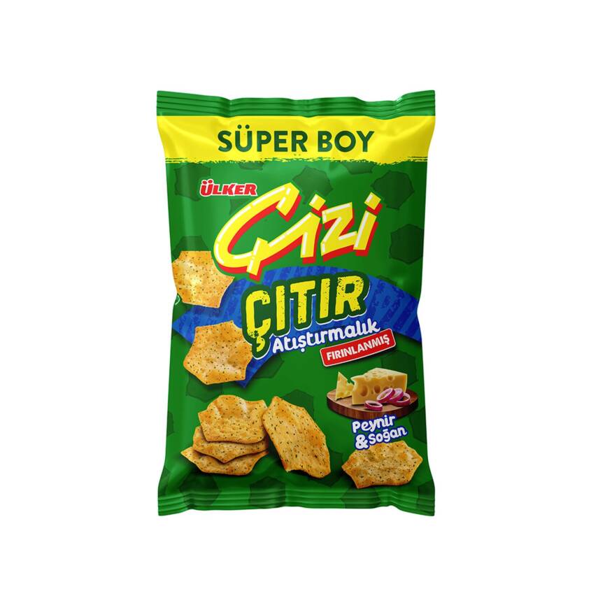 Ülker Çizi Çıtır Peynir & Soğan Süper Boy Çerez 120 G - 1