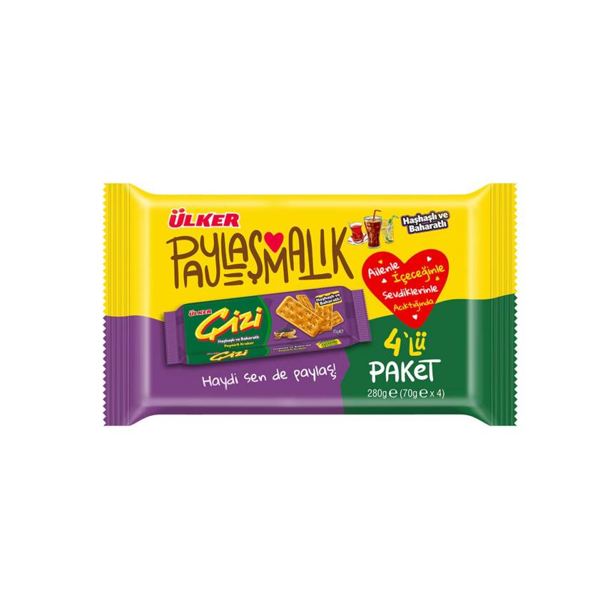 Ülker Çizi Kraker Haşhaşlı ve Baharatlı 280 G - 1