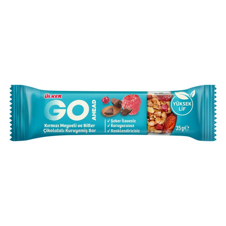 Ülker Go Ahead Kırmızı Meyveli Kuruyemiş Bar 35 G - 1