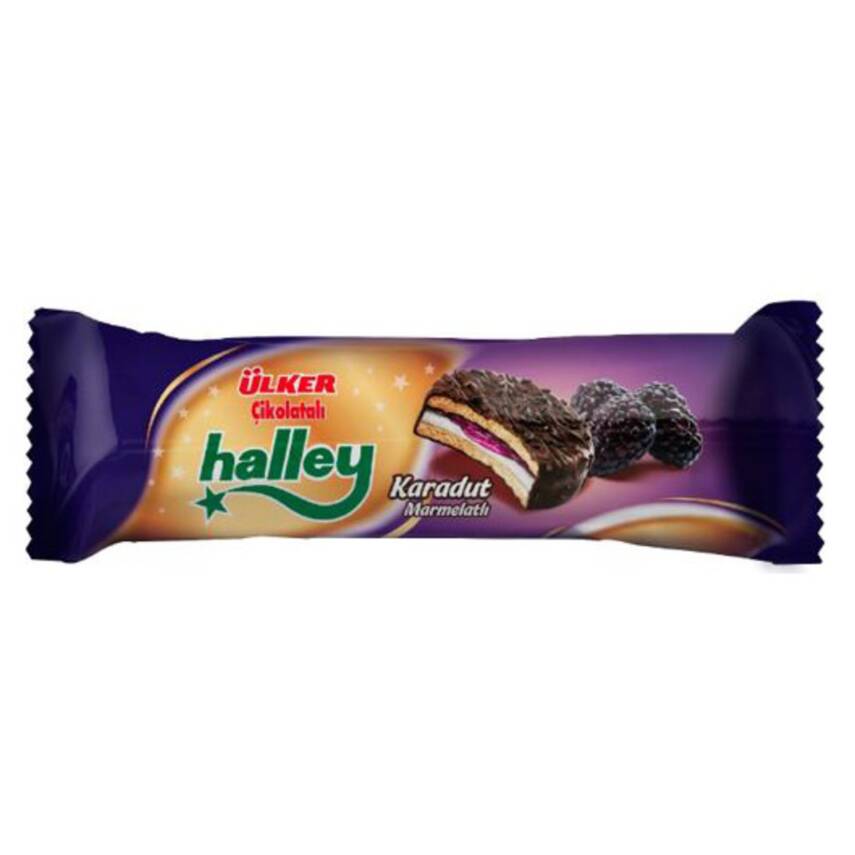 Ülker Halley Mini Karadutlu Sandviç Bisküvi 74 G - 1
