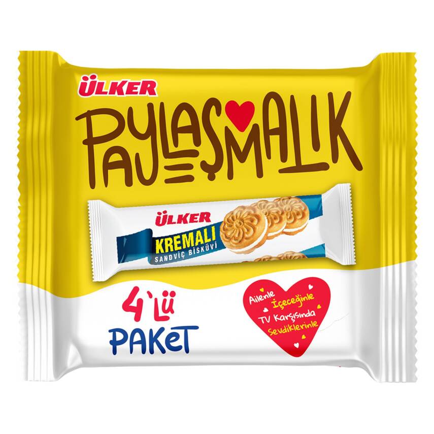 Ülker Kremalı Sandviç Bisküvi 4'lü 244 G - 1