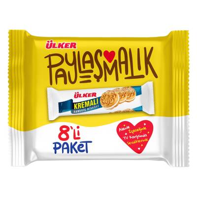 Ülker Kremalı Sandviç Bisküvi 8'li 488 G - Ülker