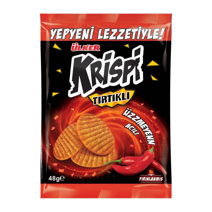 Ülker Krispi Tırtıklı Acılı Kraker 48 G - 1