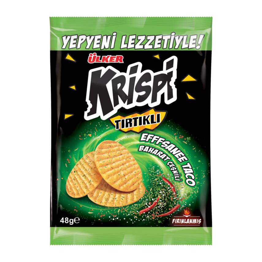 Ülker Krispi Tırtıklı Baharatlı 48 G - 1