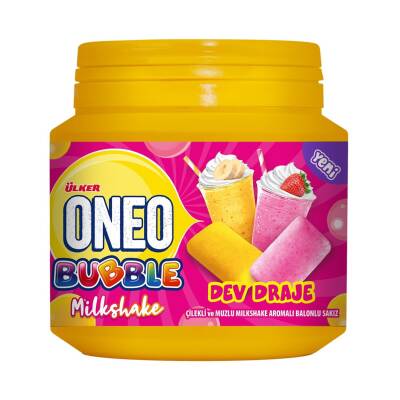 Ülker Oneo Bubble Çilek & Muz Milkshake Aromalı Sakız 76 G - Ülker