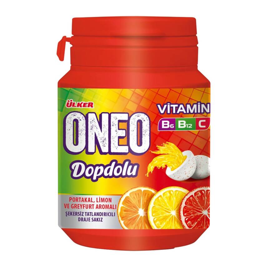 Ülker Oneo Dopdolu Vitamin Draje Meyve Aromalı Sakız 48G - 1
