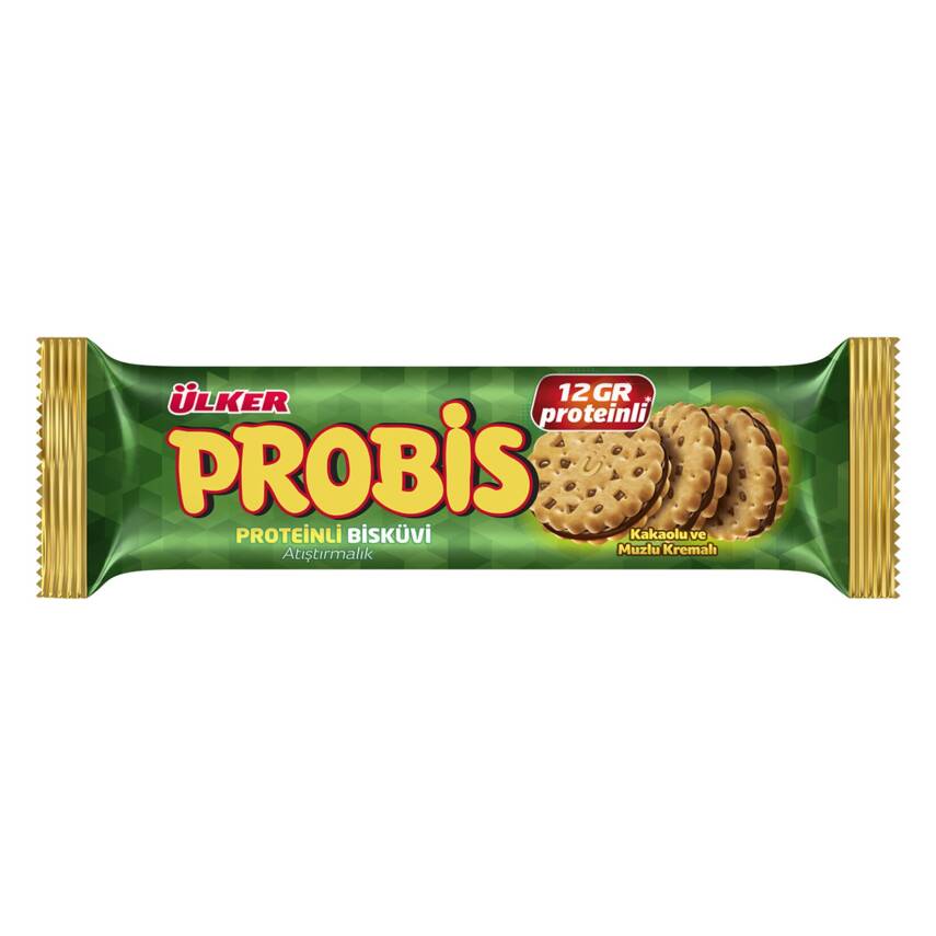 Ülker Probis Kakaolu ve Muzlu Proteinli Bisküvi 75 G - 1