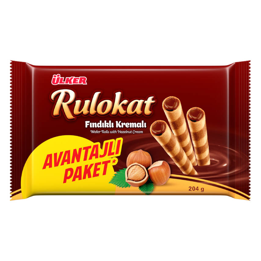Ülker Rulokat 9 Kat Kat Fındık Kremalı 204 G - 1
