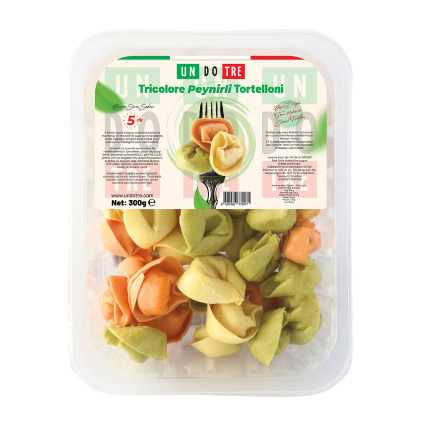Un Do Tre Tricolore Peynirli Tortellini 300 G - 1