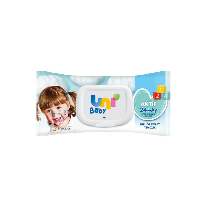 Uni Baby Aktif Islak Mendil 72'li - 1