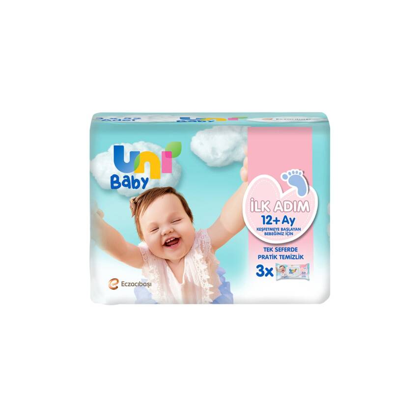 Uni Baby İlk Adım Islak Mendil 3X52'li - 1