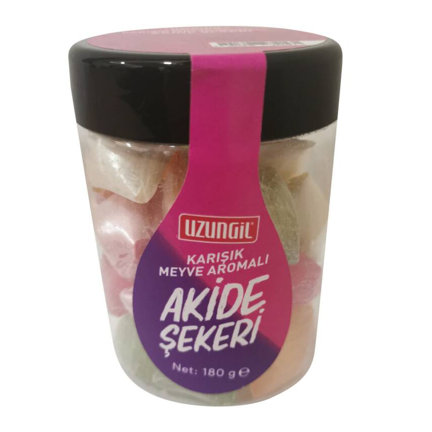 Uzungil Karışık Meyve Aromalı Akide Şekeri 180 G - 1