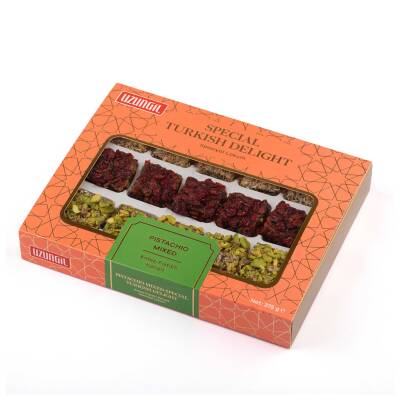 Uzungil Spesiyal Antep Fıstıklı Karışık Lokum 375G - Uzungil