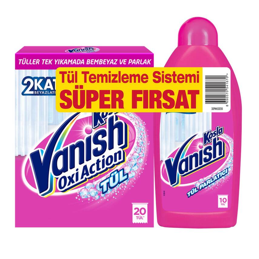 Vanish Kosla Tül Temizleyici 2'li Paket (Toz + Parlatıcı) - 1