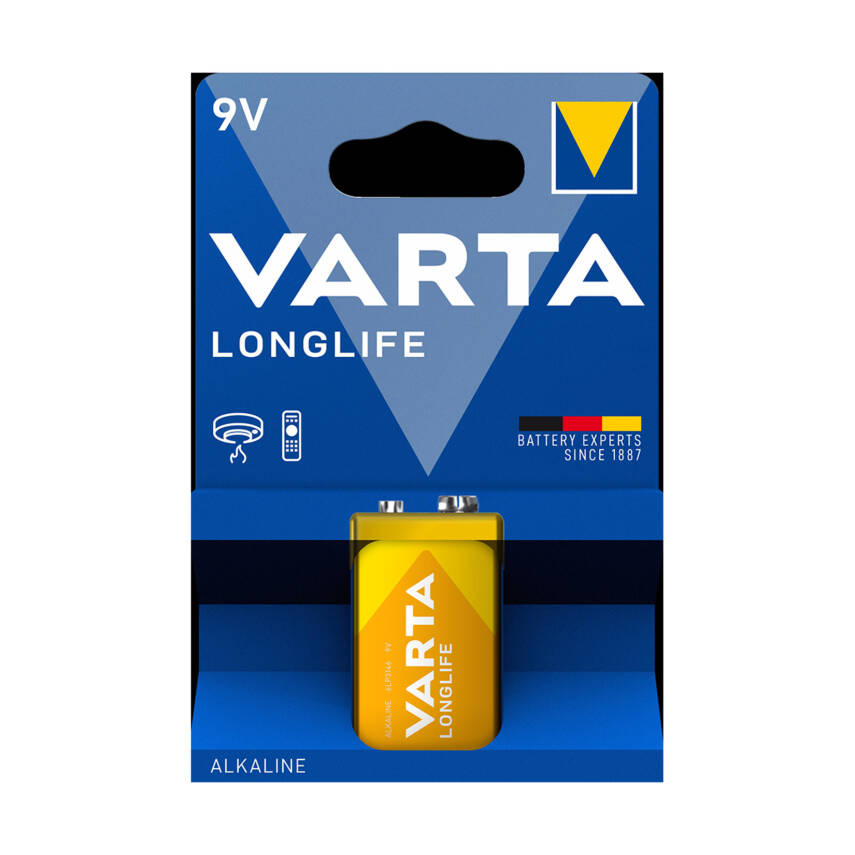 Varta Longlife 9V Pil Tekli Paket (Alkalin) - 1