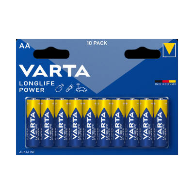 Varta Longlife Power AA Kalem Pil 10'lu Paket (Alkalin) - Varta