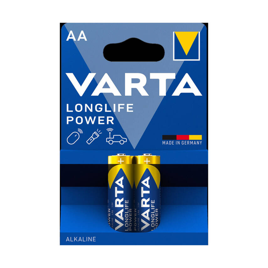 Varta Longlife Power AA Kalem Pil 2'li Paket (Alkalin) - 1