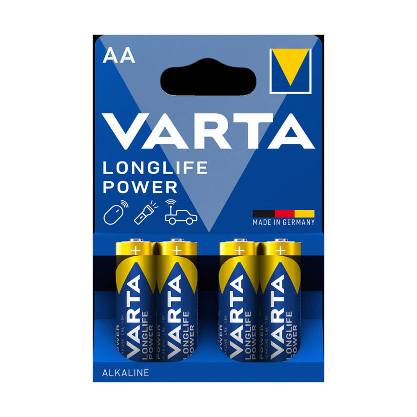 Varta Longlife Power AA Kalem Pil 4'lü Paket (Alkalin) - 1