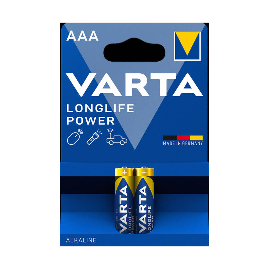 Varta Longlife Power AAA İnce Kalem Pil 2'li Paket (Alkalin) - 1