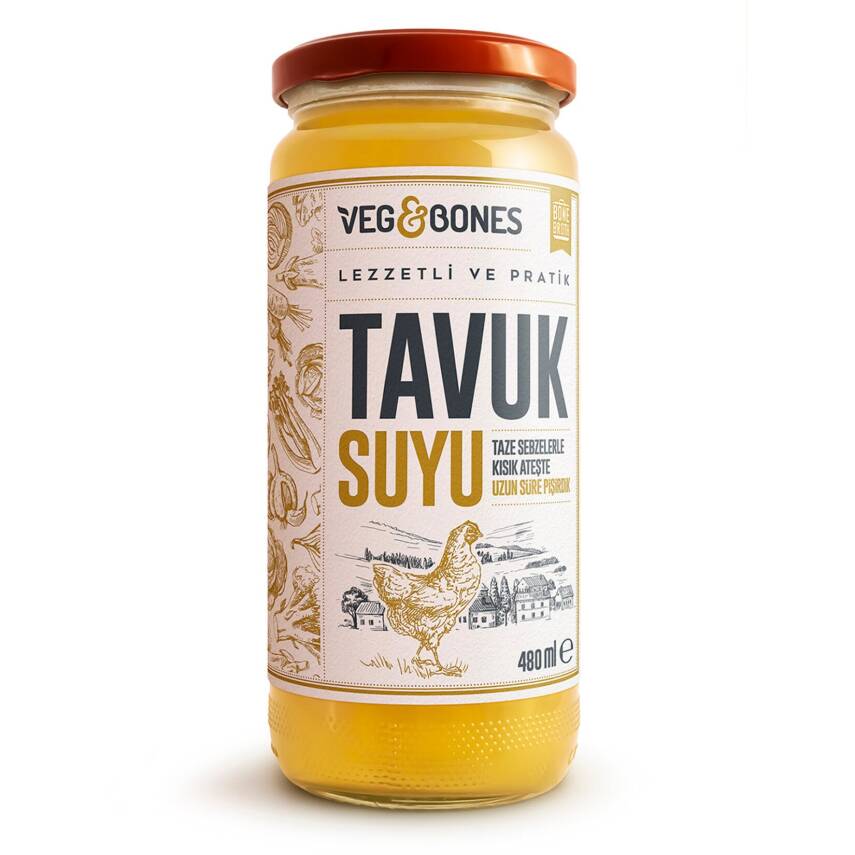 Veg & Bones Tavuk Suyu 480 Ml - 1