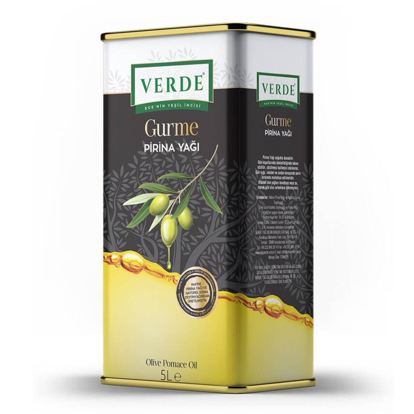 Verde Gurme Pirina Yağı Teneke 5 L - 1