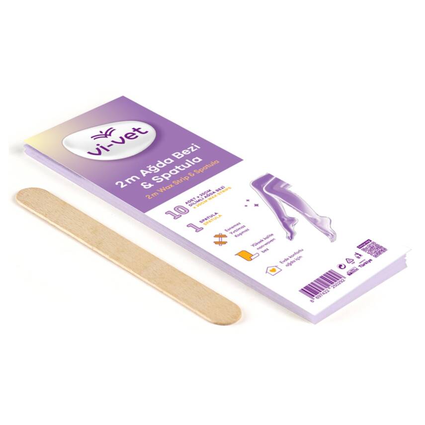 Vi-Vet Spatula ve Ağda Bezi 2 Metre - 1