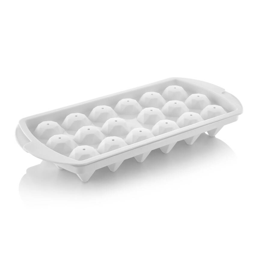 Viamart Plastik Kapaklı Elmas Buzluk 18'li - 1