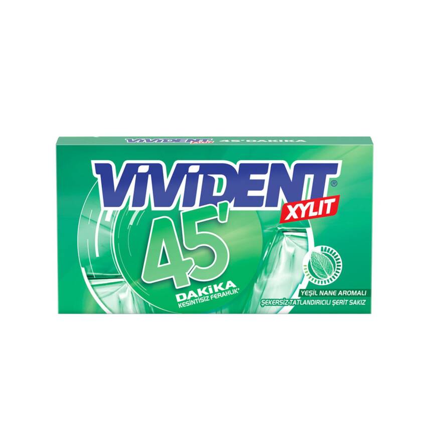 Vivident 45Dk Cüzdan Yeşil Naneli Sakız 26 G - 1