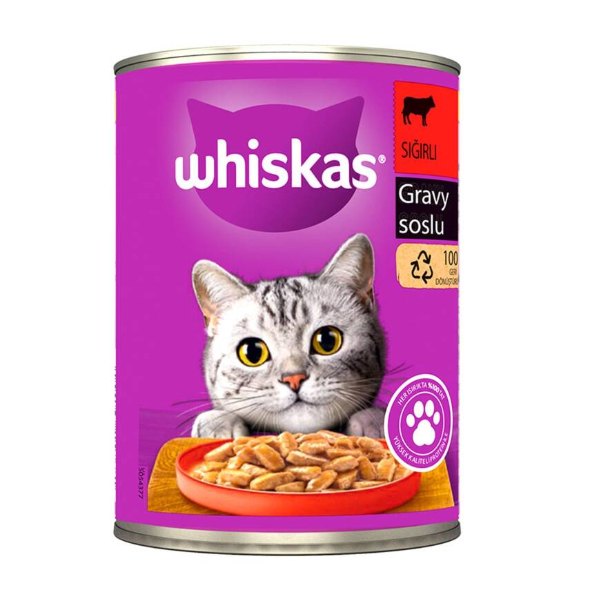 Whiskas Biftekli Konserve Kedi Maması 400 G - 1