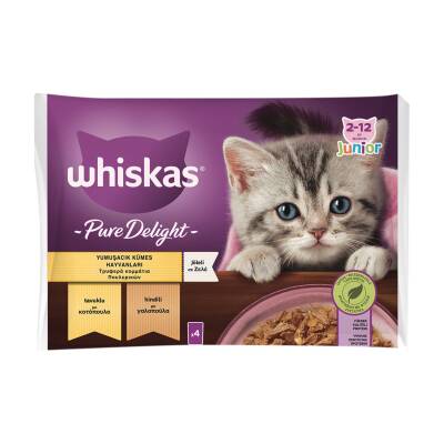 Whiskas Güveç Yavru Kedi Poşet Mama 4x85 G - Whiskas