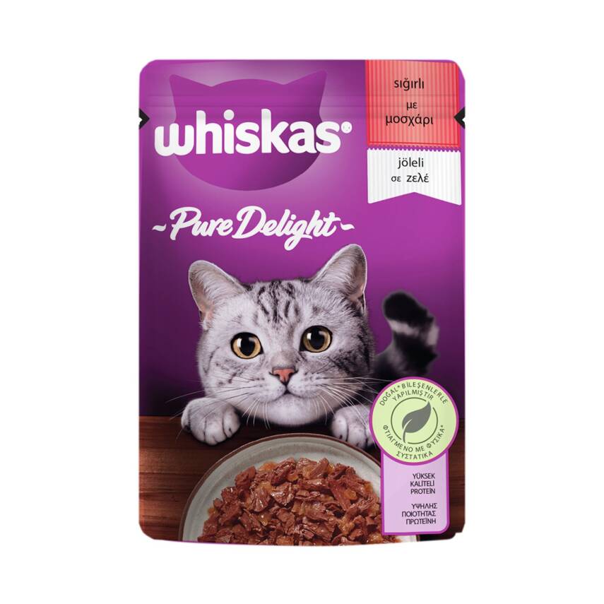Whiskas Pure Delight Sığırlı Poşet Yaş Mama 85 G - 1