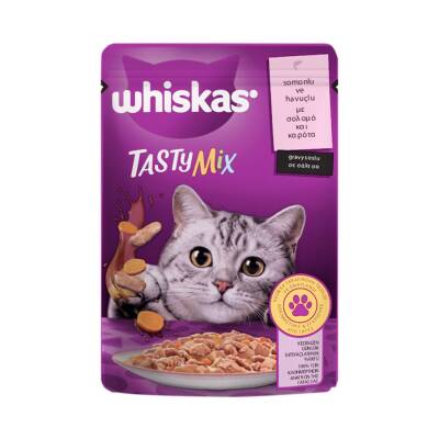 Whiskas Tasty Mix Somonlu ve Havuçlu Yaş Mama 85 G - Whiskas