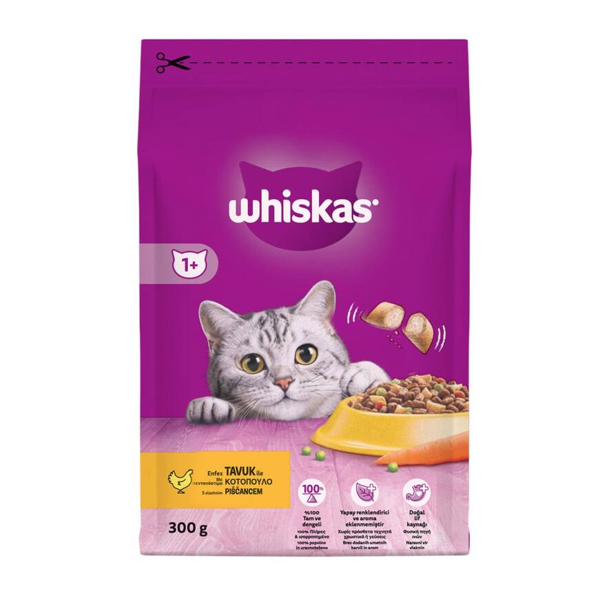 Whiskas Tavuklu Kuru Mama 300 G - 1