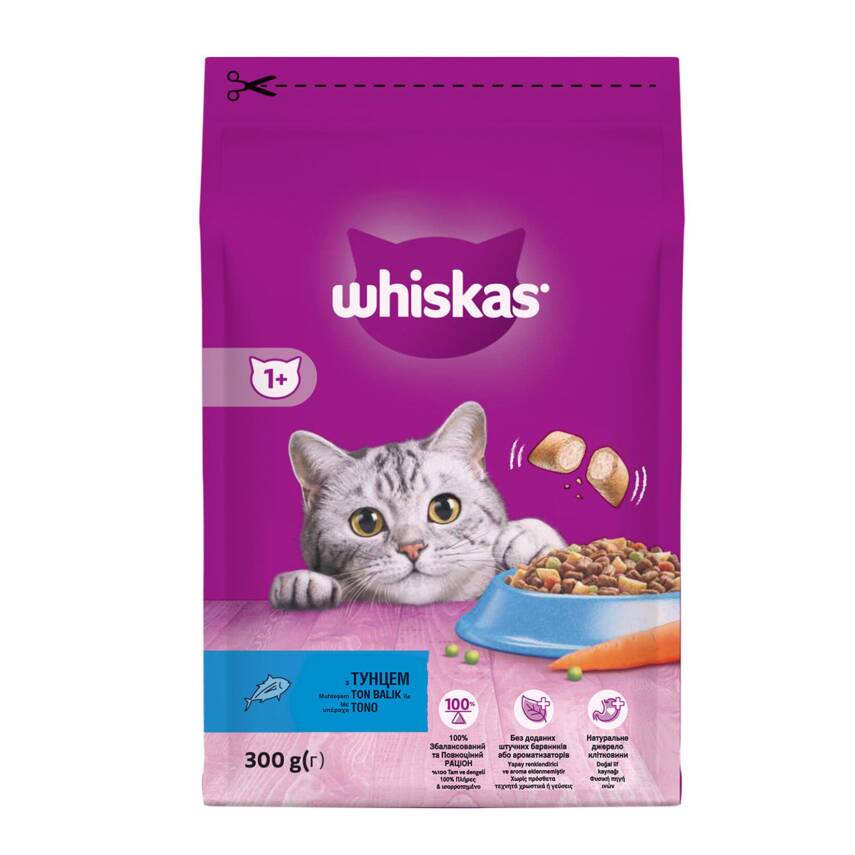 Whiskas Ton Balıklı Kuru Mama 300 G - 1