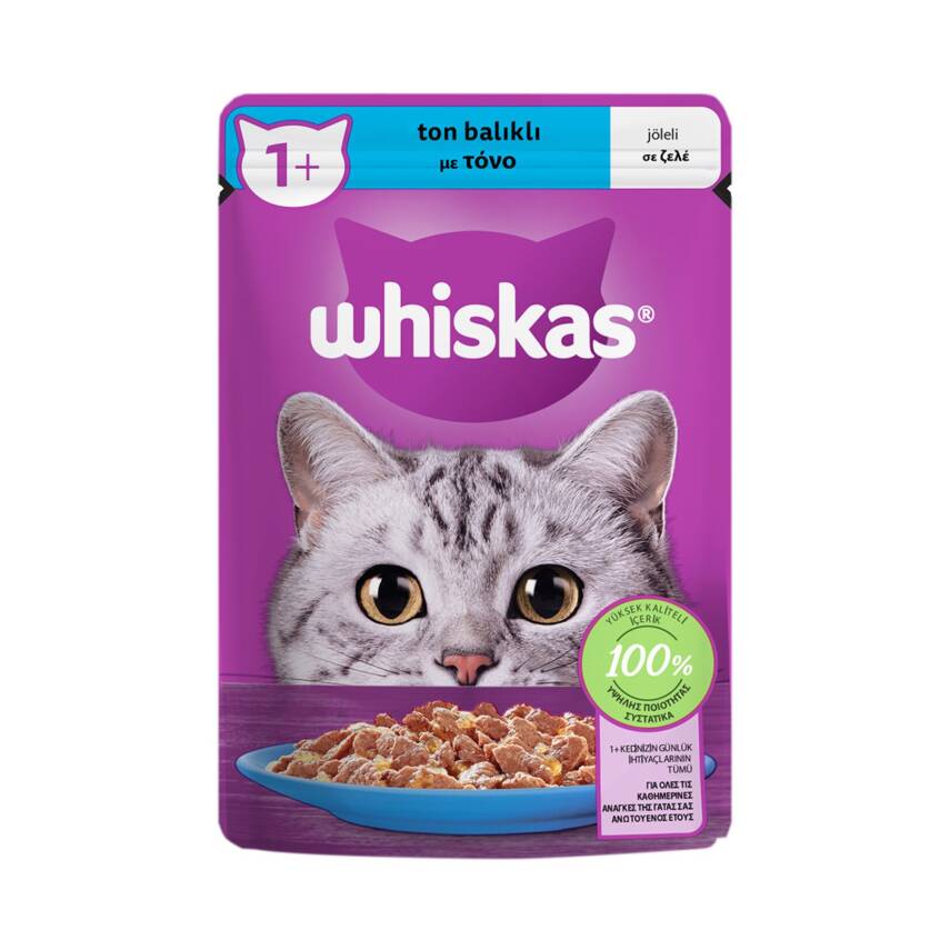 Whiskas Ton Balıklı Poşet Yaş Mama 85 G - 1